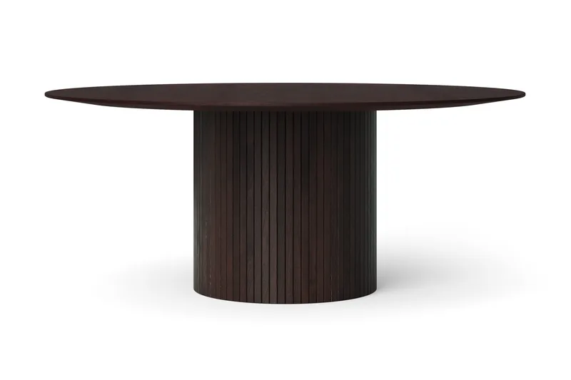 Kopparbo rundt spisebord 180 cm finér - Røkt eik - Møbler - Bord - Spisebord & kjøkkenbord