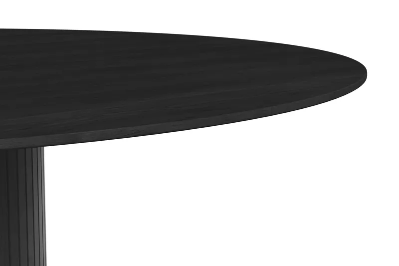 Kopparbo rundt spisebord 180 cm finér - Svart - Møbler - Bord - Spisebord & kjøkkenbord