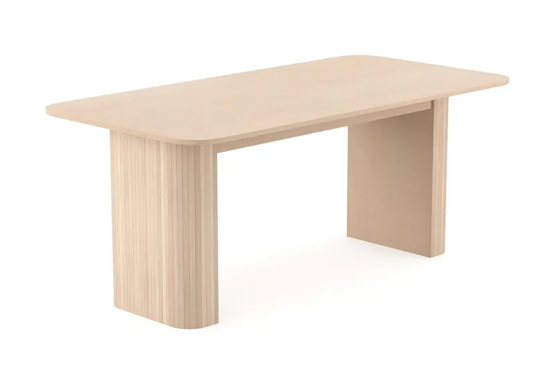 Kopparbo spisebord 180–240 cm uttrekkbart med 4 Reciclar spisestoler - Møbler - Bord - Spisegrupper