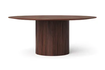 Kopparbo spisegruppe, rund 180 cm, valnøtt med 8 Filippa spisestoler - Valnøtt - Møbler - Bord - Spisegrupper