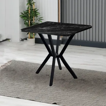 Krylor spisebord 70 cm kvadratisk - Svart - Møbler - Bord - Spisebord & kjøkkenbord