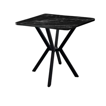 Krylor spisebord 70 cm kvadratisk - Svart - Møbler - Bord - Spisebord & kjøkkenbord