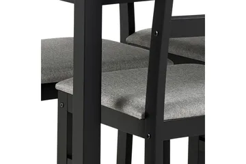 Lumino Spisegruppe 110 Cm + 4 Spisestoler - Svart - Møbler - Bord - Spisegrupper