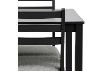 Lumino Spisegruppe 110 Cm + 4 Spisestoler - Svart - Møbler - Bord - Spisegrupper
