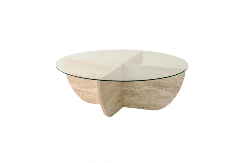 Makhan Sofabord 90 cm, Beige