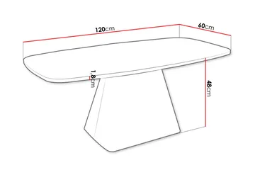 Meylor Sofabord 120 cm - Svart - Møbler - Bord - Sofabord