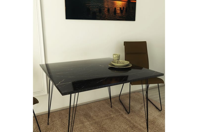 Murtwell bord 90 cm - Svart / Hvit - Møbler - Bord - Spisebord & kjøkkenbord