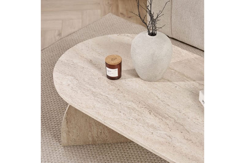 Osyra Sofabord 120 cm - Travertin - Møbler - Bord - Sofabord