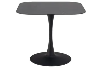 Salm Spisebord 90 cm Kvadratisk - Svart - Møbler - Bord - Spisebord & kjøkkenbord