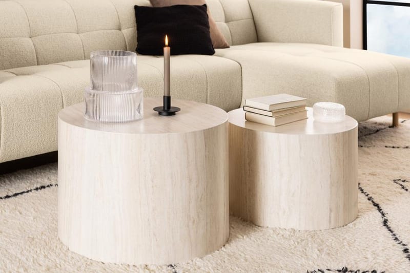 Samon Sofabord 58 cm - Beige - Møbler - Bord - Sofabord