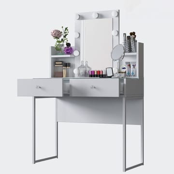 Sminkebord Wallxpert Fenn (90 x 136,8 x 40 cm) hvit - Hvit - Møbler - Bord - Sminkebord & toalettbord