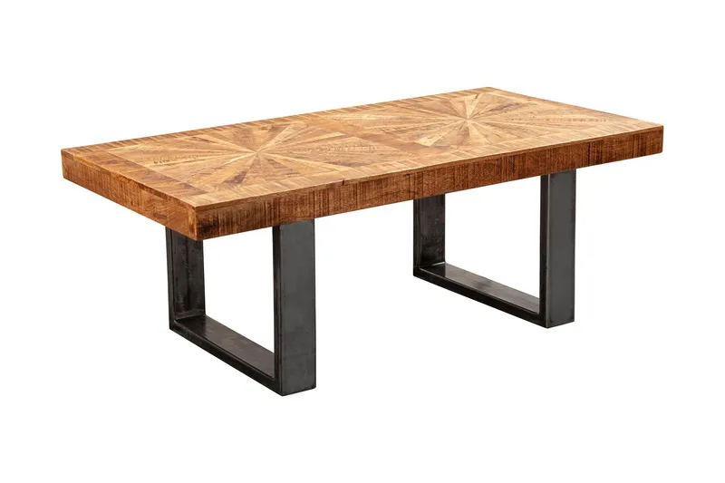Buncton Sofabord 105 cm, MangoTre/Svart