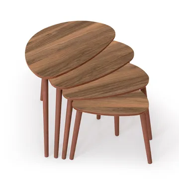 Childress settbord 68 cm - Valnøtt - Møbler - Bord - Sofabord - Kistebord