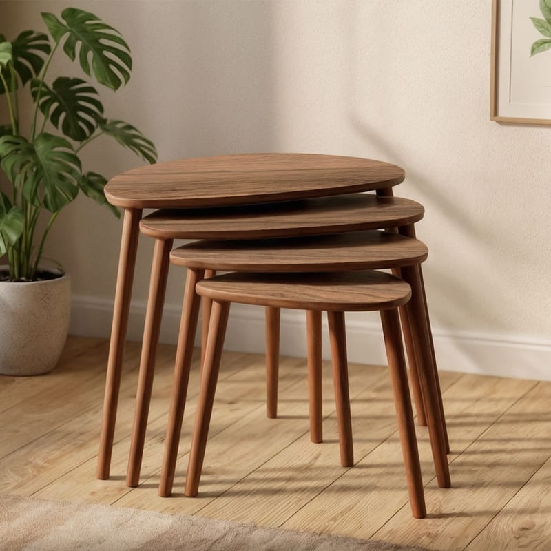 Childress settbord 68 cm - Valnøtt - Møbler - Bord - Sofabord - Kistebord