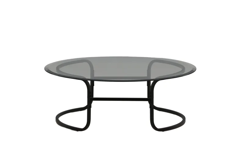 Lomma Sofabord 110 cm Rundt, Sort