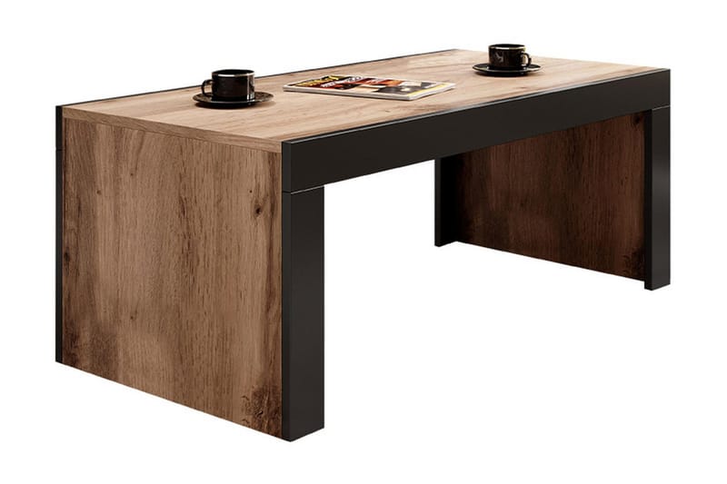 Milias Sofabord 120 cm, Natur/Svart