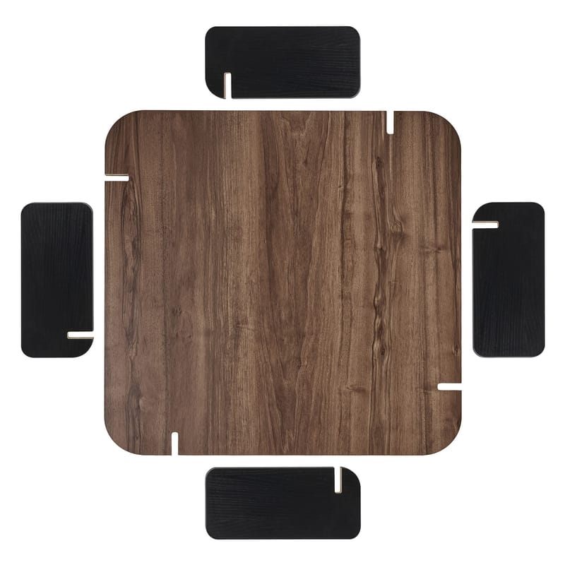 Sofabord Nordure Marais (90 x 35 x 90 cm) Valnøttre svart - Møbler - Bord - Sofabord