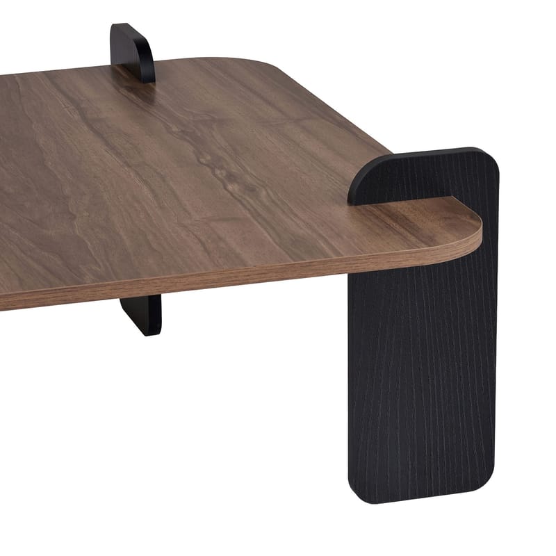 Sofabord Nordure Marais (90 x 35 x 90 cm) Valnøttre svart - Møbler - Bord - Sofabord