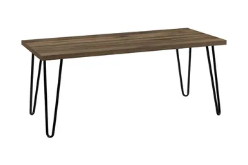 Owen Sofabord 107 cm Valnøttsbrun/Svart - Dorel Home - Møbler - Bord - Sofabord