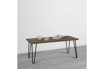 Owen Sofabord 107 cm Valnøttsbrun/Svart - Dorel Home - Møbler - Bord - Sofabord
