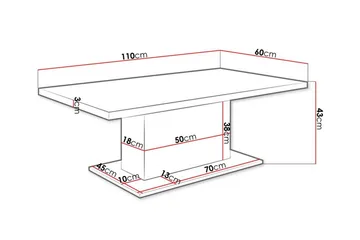 Tallow salongbord 60 cm - Møbler - Bord - Sofabord
