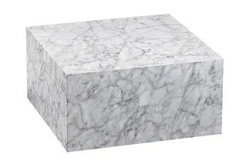 Willowdale Sofabord 60 cm Marmormønster - Hvit/Grå - Møbler - Bord - Sofabord