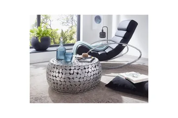 Sofabord Wohnling Rund metallplate stil matt utseende moderne - Møbler - Bord - Sofabord