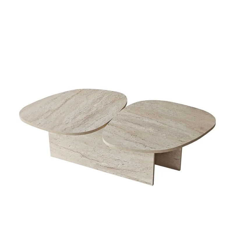 Sovranor sofabord 125 cm, Travertin