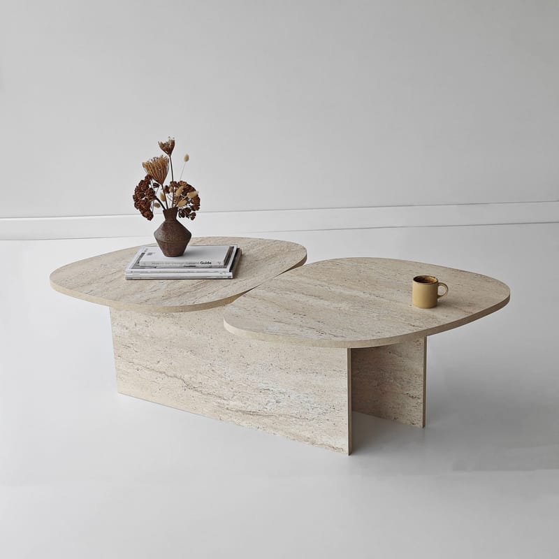 Sovranor sofabord 125 cm - Travertin - Møbler - Bord - Sofabord