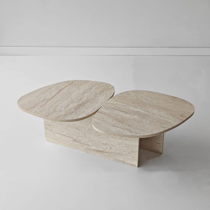 Sovranor sofabord 125 cm - Travertin - Møbler - Bord - Sofabord