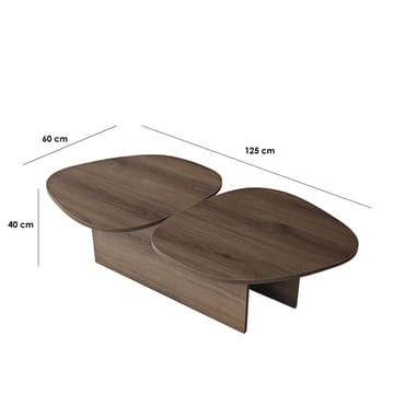 Sovranor sofabord 125 cm - Valnøtt - Møbler - Bord - Sofabord