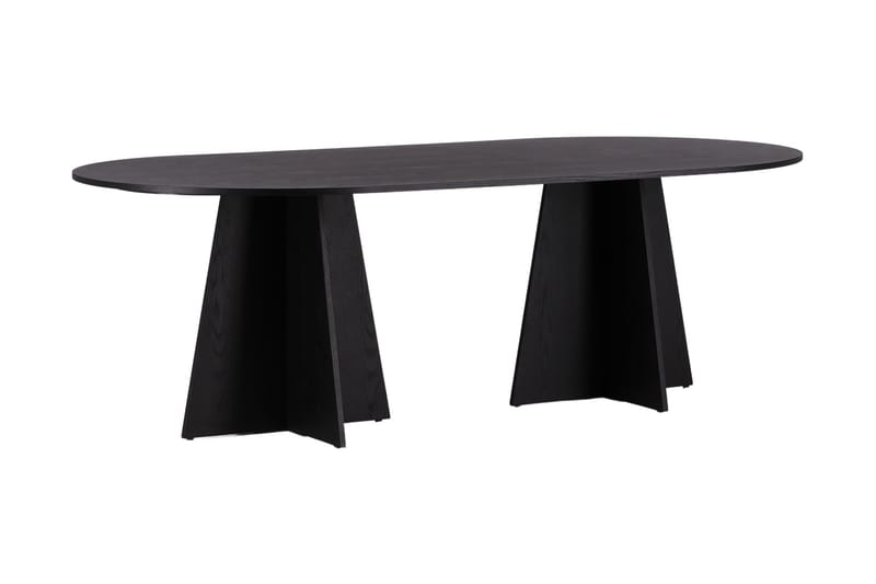 Spisebord Venture Home Bootcut spisebord 230x115x75 cm ovalt Black