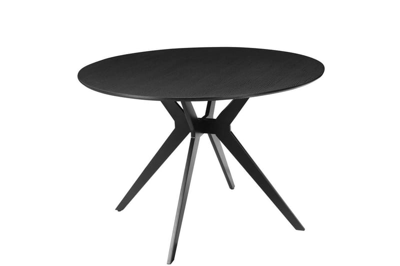 Spisebord Loft24 Philip spisebord rundt 110 cm Svart
