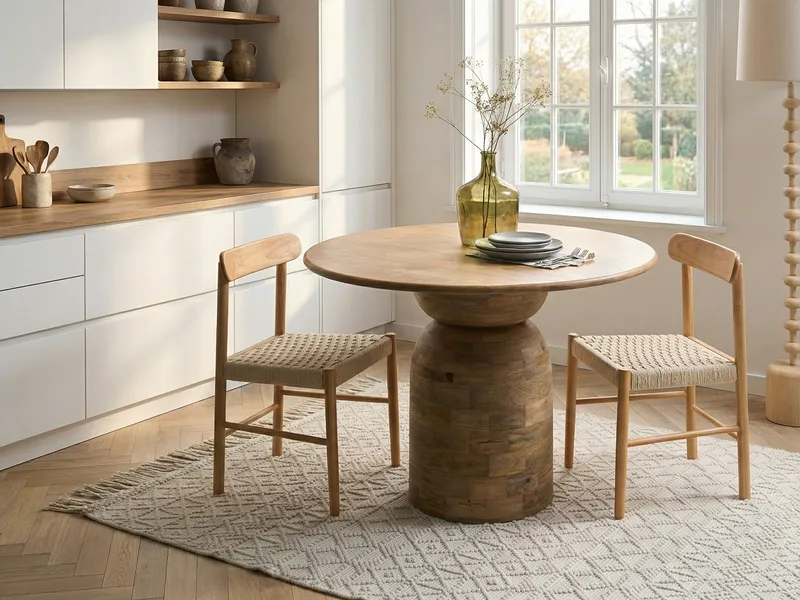 Spisebord Murtle 110 cm - Lysebrun - Møbler - Bord - Spisebord & kjøkkenbord