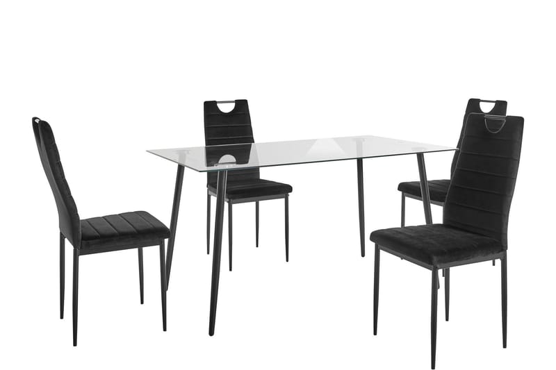Bransont Spisegruppe 140 cm, Svart