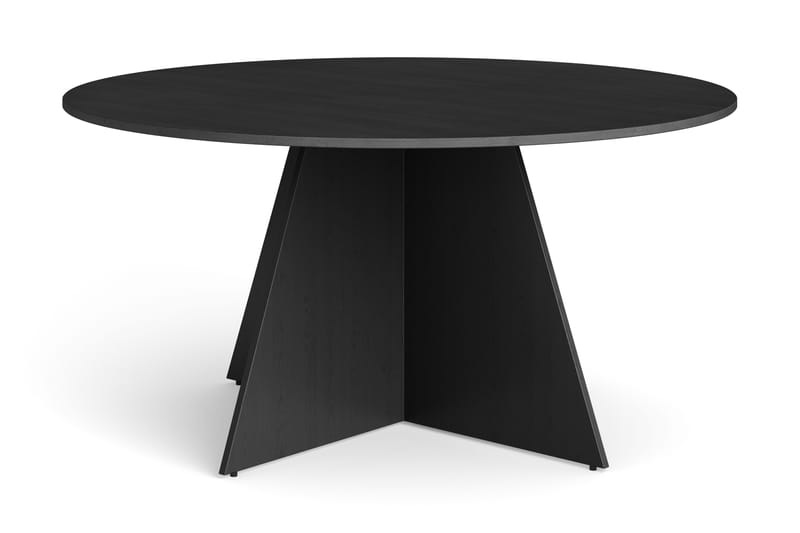 Vera rundt spisebord ø150 cm Finér, Svart
