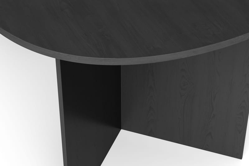 Vera Spisebord Oval 180x100 cm Finér - Svart - Møbler - Bord - Spisebord & kjøkkenbord