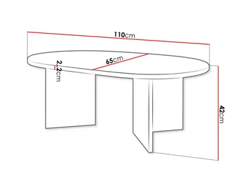 Zyleron Sofabord 110 cm - Brun - Møbler - Bord - Sofabord
