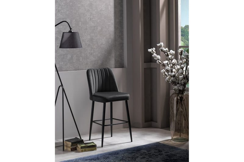 Huddy Bargruppe 49 cm - Antrasitt/Sort - Møbler - Stoler & lenestoler - Barstoler