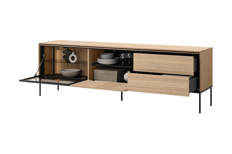 Basici Møbelsett For Stue - Hvit/Sort - Møbler - Møbelsett - Møbelsett til stue