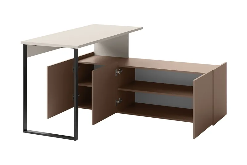 Sigmana Møbelsett For Stue - Lys Grå/Brun/Beige - Møbler - Møbelsett - Møbelsett til stue