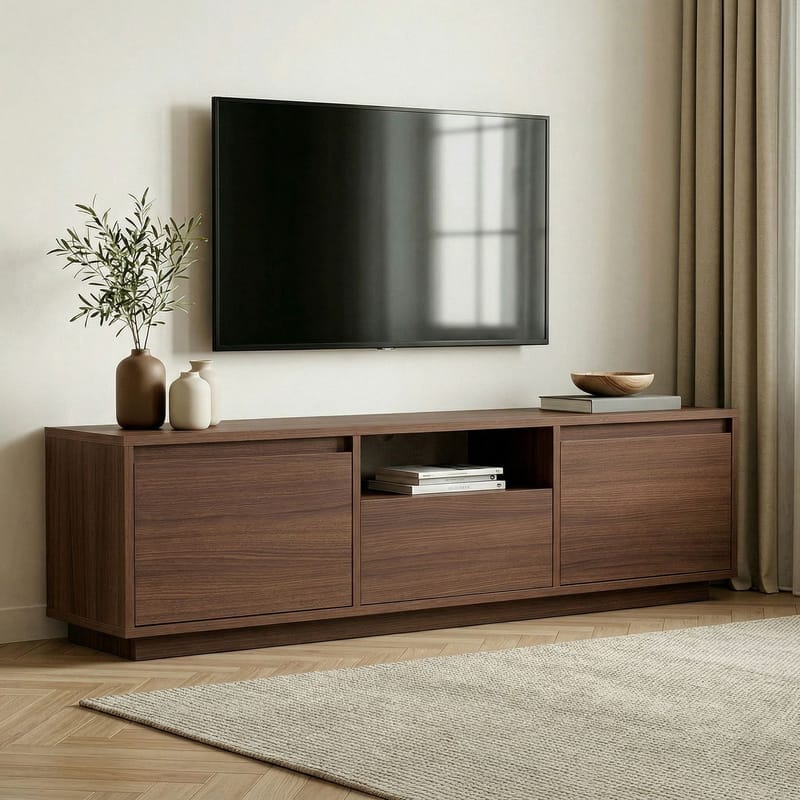 Domar TV-benk 160 cm - Valnøtt - Møbler - Mediamøbel & tv møbel - TV-benk & mediabenk