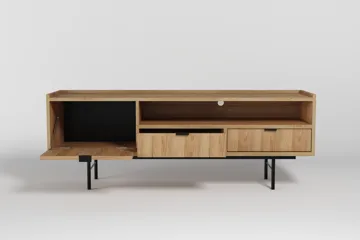 Dravo TV-benk 150 cm - Naturlig hickory - Møbler - Mediamøbel & tv møbel - TV-benk & mediabenk
