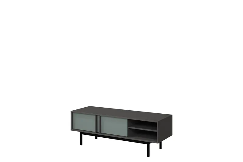 Farshian Tv-Benk 123x43 cm, Grå/Grønn