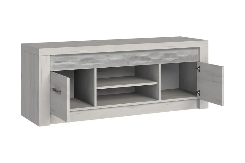 Indianapolis TV-benk 137x42x53 cm - Hvit LED-belysning - Møbler - Mediamøbel & tv møbel - TV-benk & mediabenk