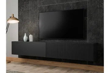 Kangana TV-benk 200 cm - Svart - Møbler - Mediamøbel & tv møbel - TV-benk & mediabenk