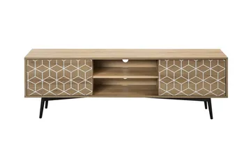Dariana TV-Benk 160 cm - Tre/Natur - Møbler - Mediamøbel & tv møbel - TV-benk & mediabenk