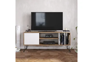 Ficociello TV-Benk 140 cm - Valnøtt|Svart|Hvit - Møbler - Mediamøbel & tv møbel - TV-benk & mediabenk