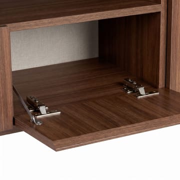 TV-benk Nordure Rivoli (160 x 50 x 35 cm) Milano Valnøtt Svart - Milano valnøtt og svart - Møbler - Mediamøbel & tv møbel - TV-benk & mediabenk