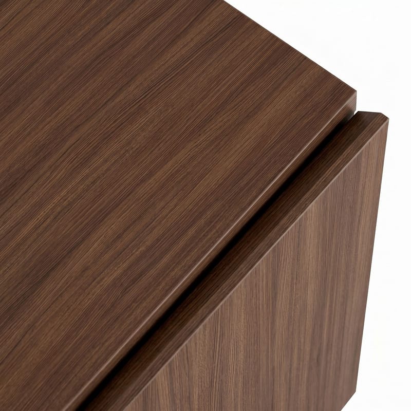 TV-benk Nordure Rivoli (160 x 50 x 35 cm) Milano Valnøtt Svart - Milano valnøtt og svart - Møbler - Mediamøbel & tv møbel - TV-benk & mediabenk